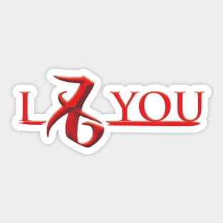 Shadowhunters rune / The mortal instruments - Love rune - I love you - Valentine's day gift Sticker